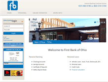 Tablet Screenshot of firstbankofohio.com